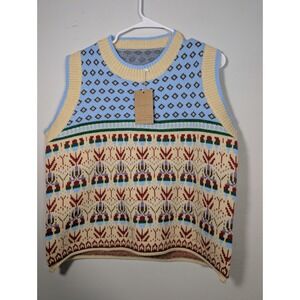 Green Cropped Turtleneck Sweater Sz M/L By SooLinen‎